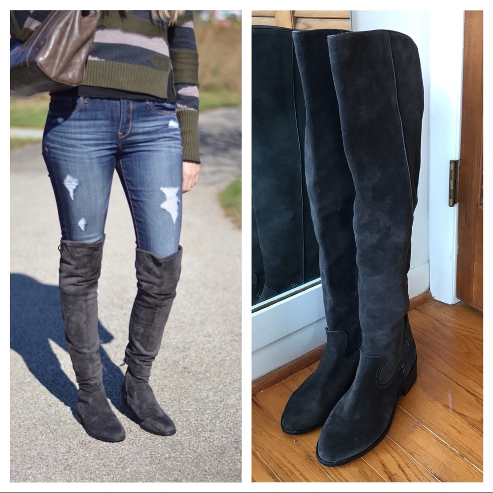 Dolce Vita Kitt Over-the-Knee Boots in Dark Gray